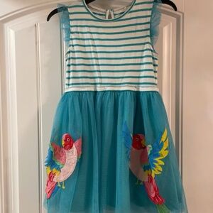 Mini Boden Parrott Tule Dress 5-6